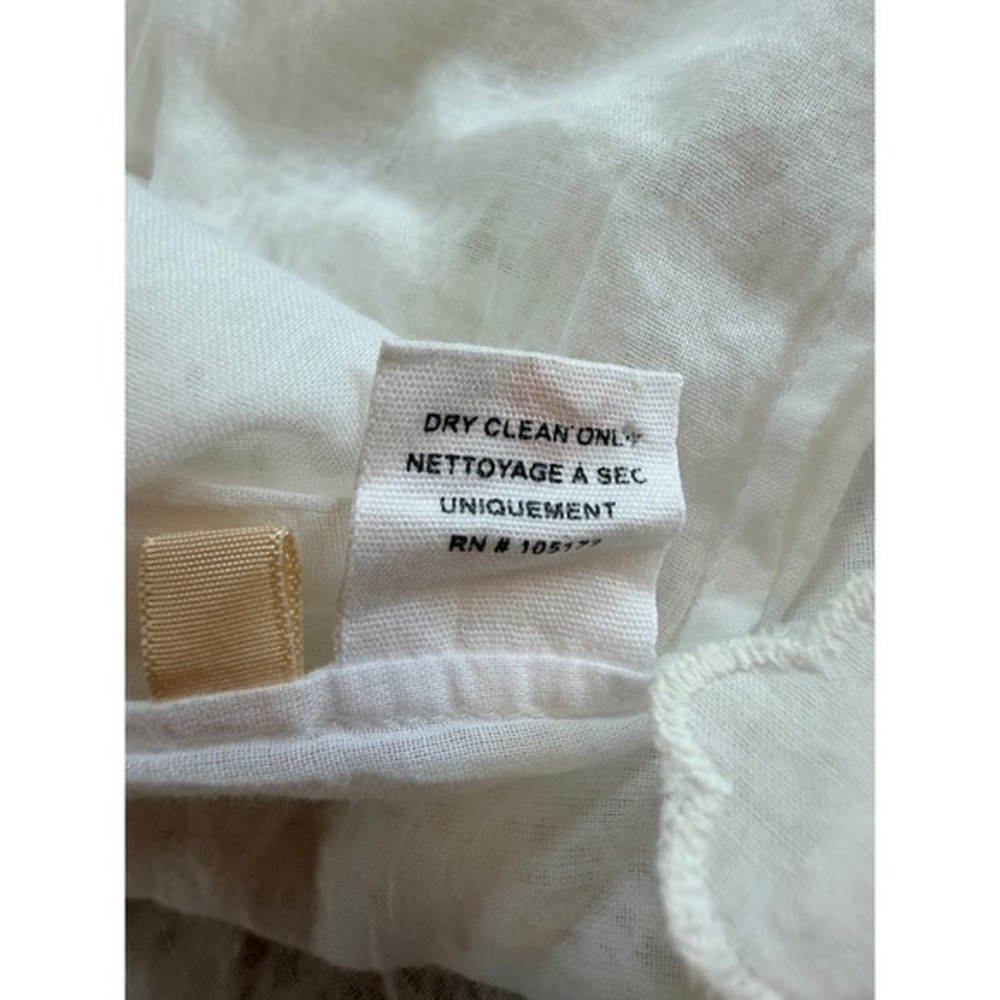 Ulla Johnson Viola White Cotton Lace Embroidered Crew Neck Mini Dress Size S 4 - Picture 6 of 16